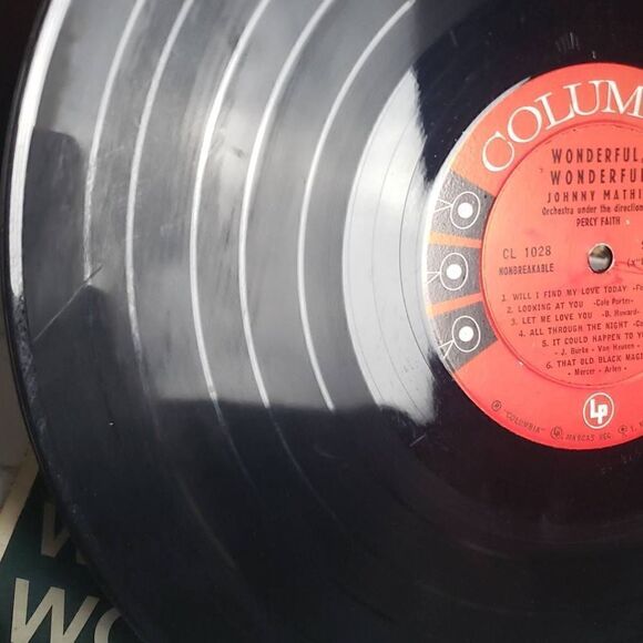 Johnny Mathis Wonderful Vinyl Record - Picture 9 of 9